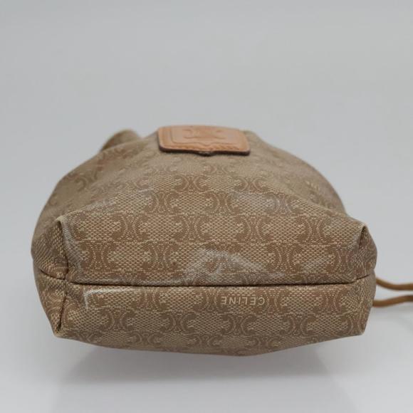 CELINE Macadam Canvas Pouch Coated Canvas Beige Auth 110193 - Picture 6 of 16